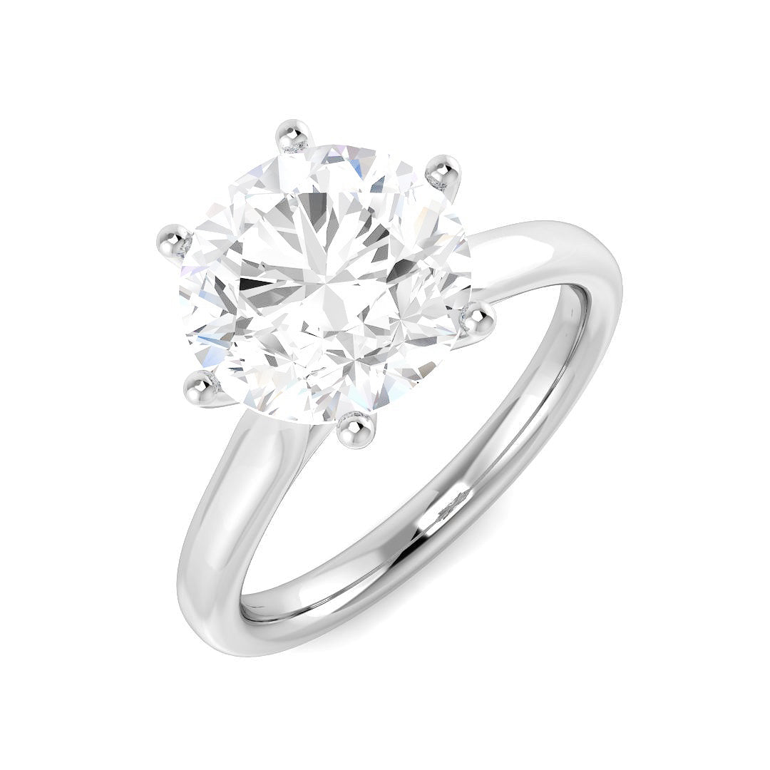 9ct White Gold 3.00ct E VS2 Laboratory Grown CVD Ring
