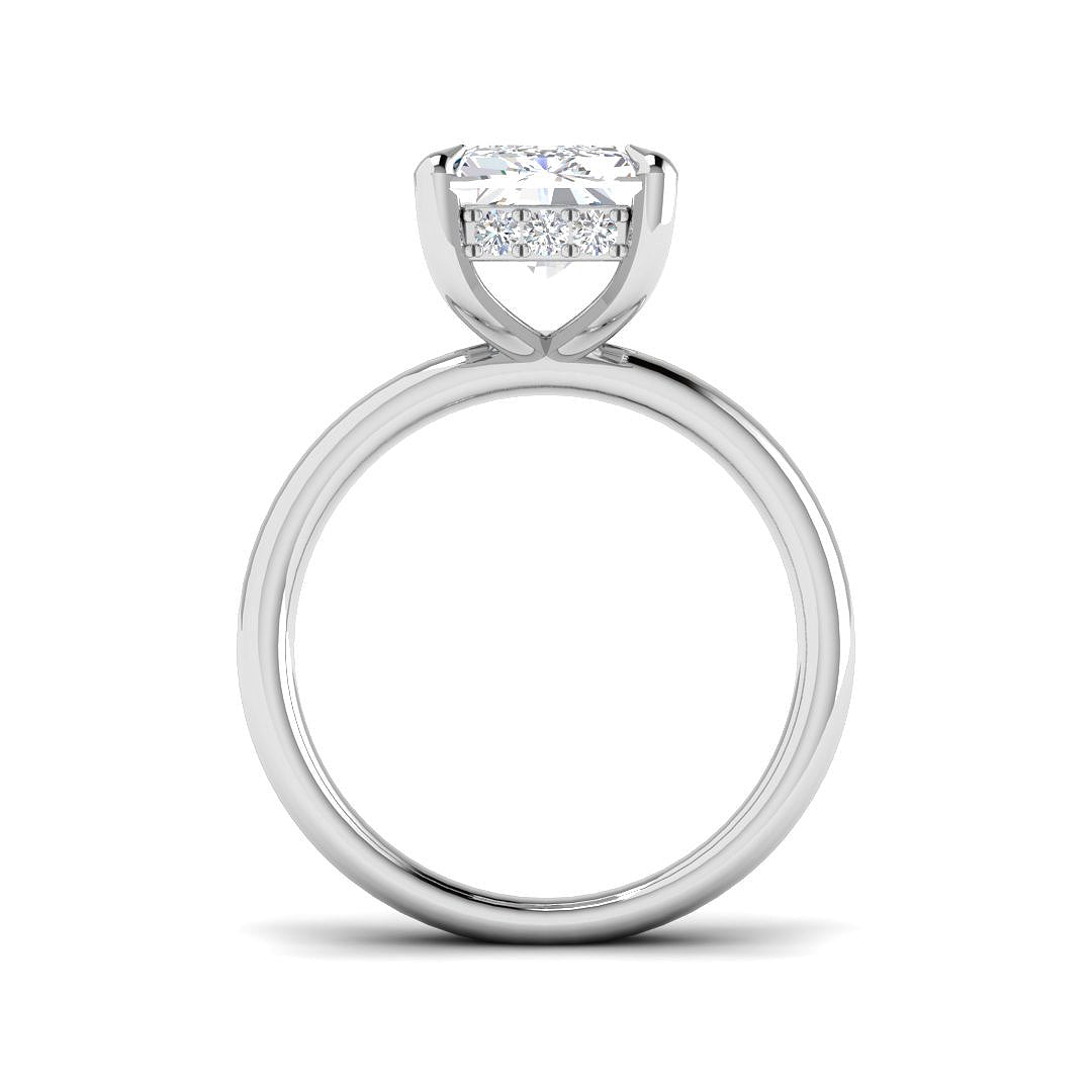 9ct White Gold 5.27ct E VS1 Laboratory Grown CVD Ring