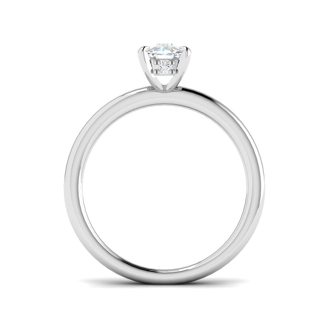 Platinum 1.06ct E VS1 Laboratory Grown CVD Ring
