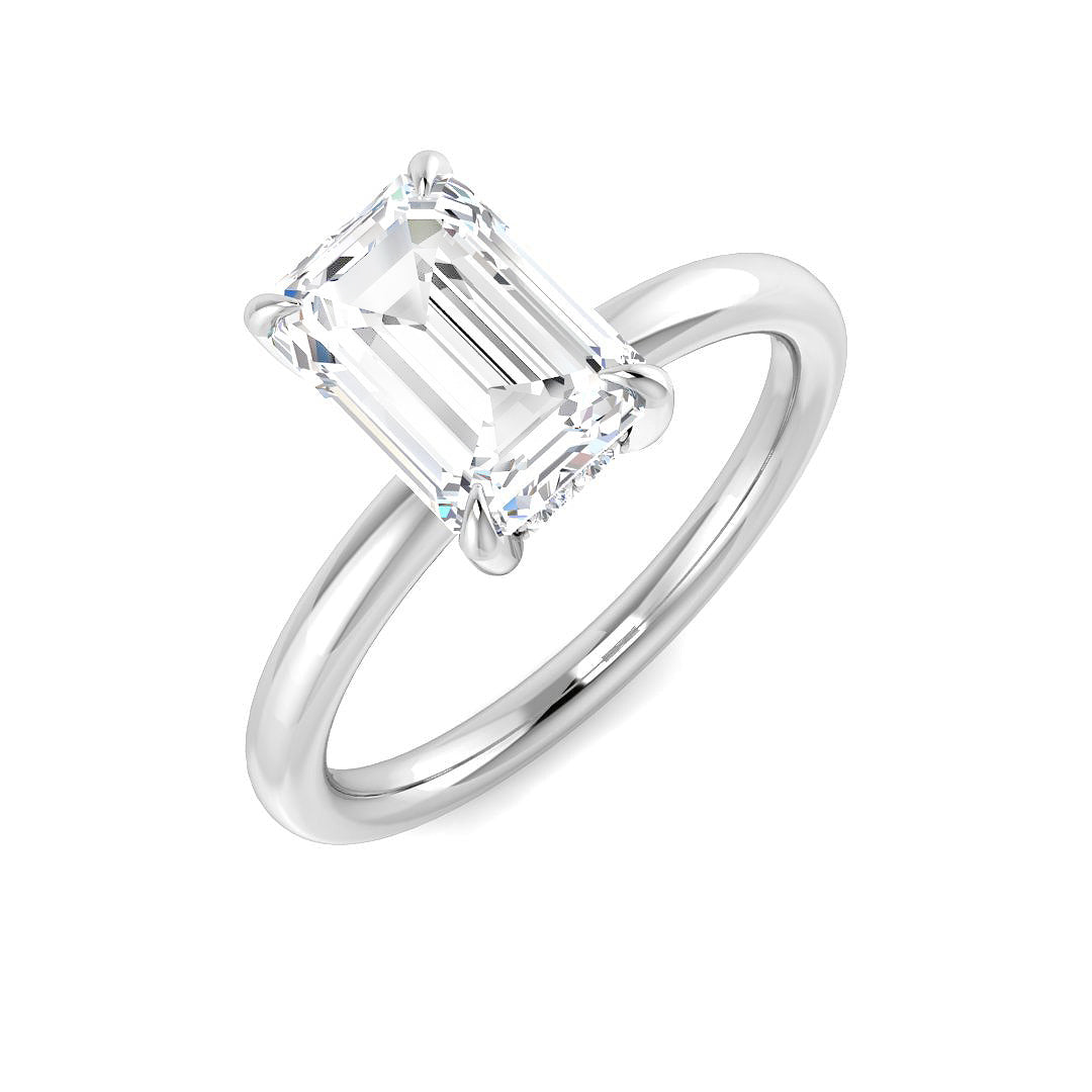 Platinum 2.15ct D VS2 Laboratory Grown CVD Ring