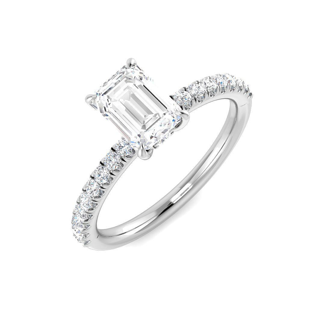 Platinum 1.32ct D VS2 Laboratory Grown CVD Ring