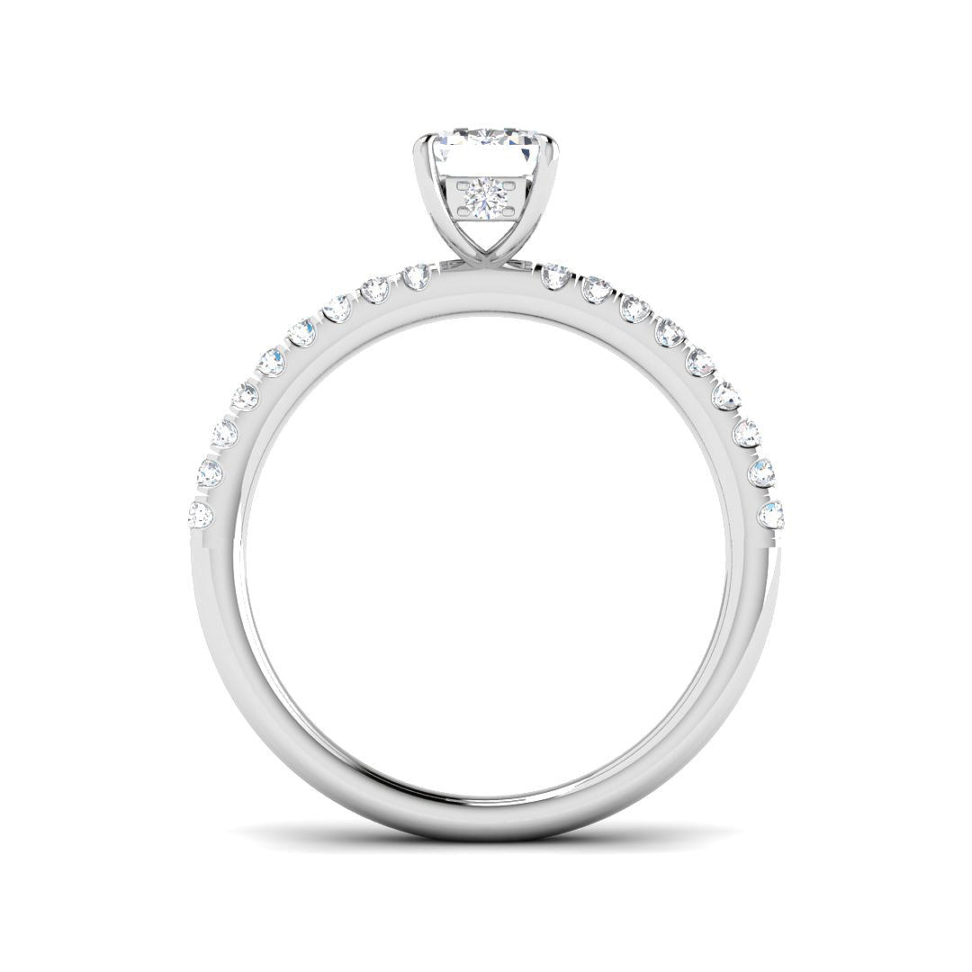 Platinum 1.32ct D VS2 Laboratory Grown CVD Ring