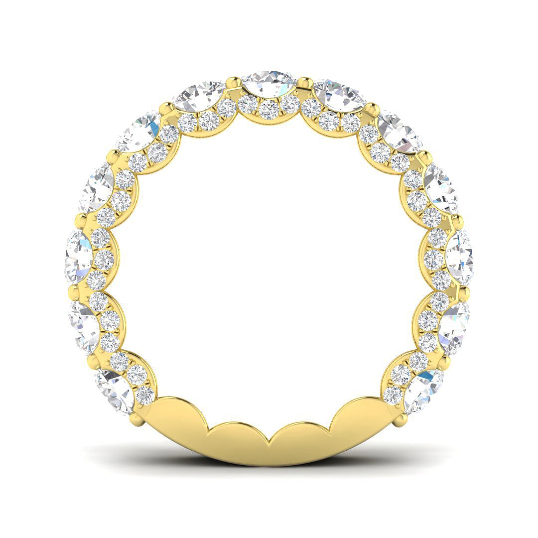 9ct Yellow Gold 5.41ct Laboratory Grown CVD Ring