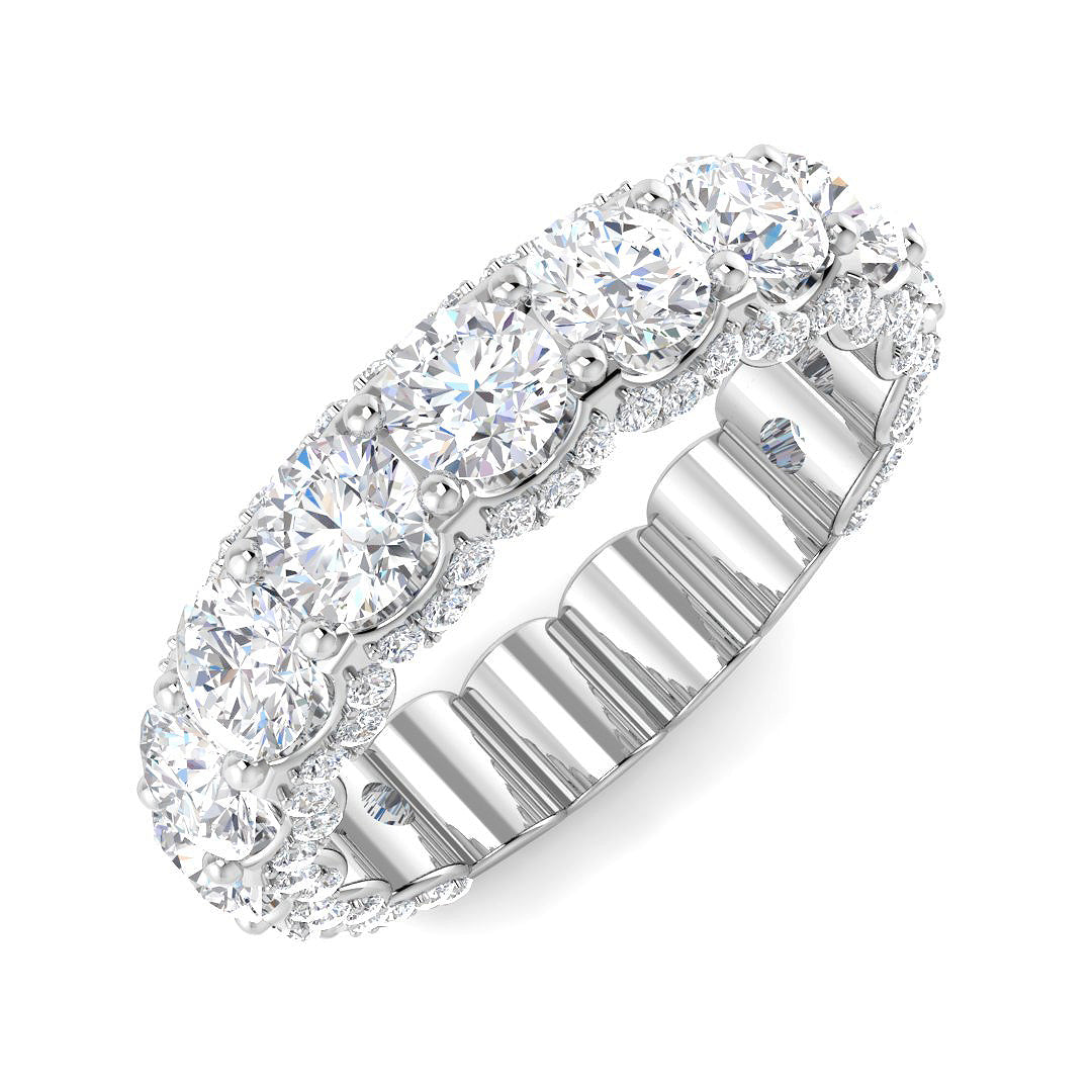 9ct White Gold 5.41ct Laboratory Grown CVD Ring