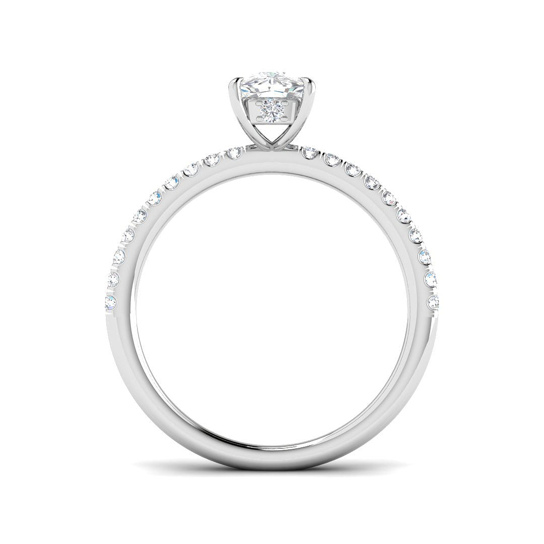 Platinum 1.23ct E VS1 Laboratory Grown CVD Ring