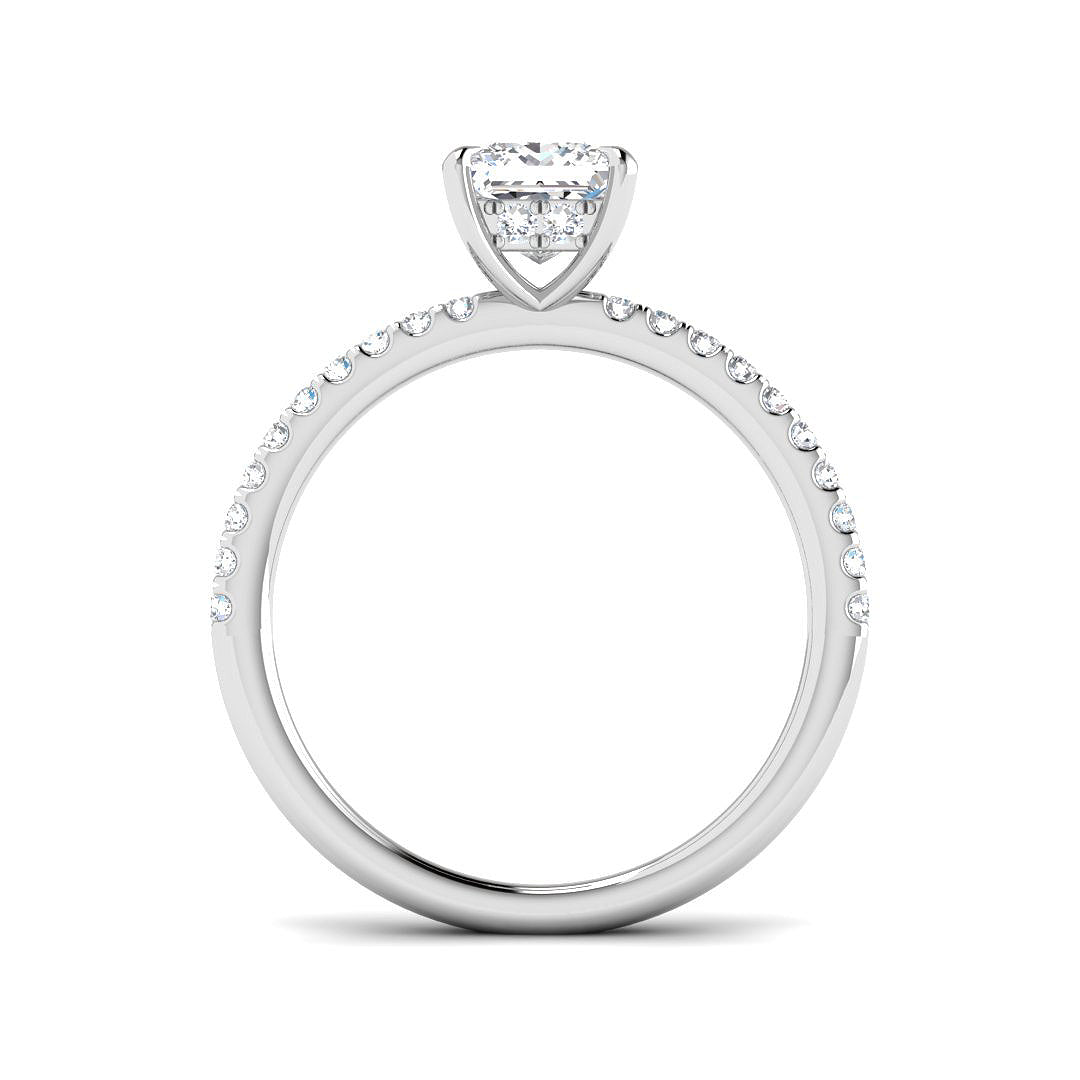Platinum 1.26ct D VS2 Laboratory Grown CVD Ring