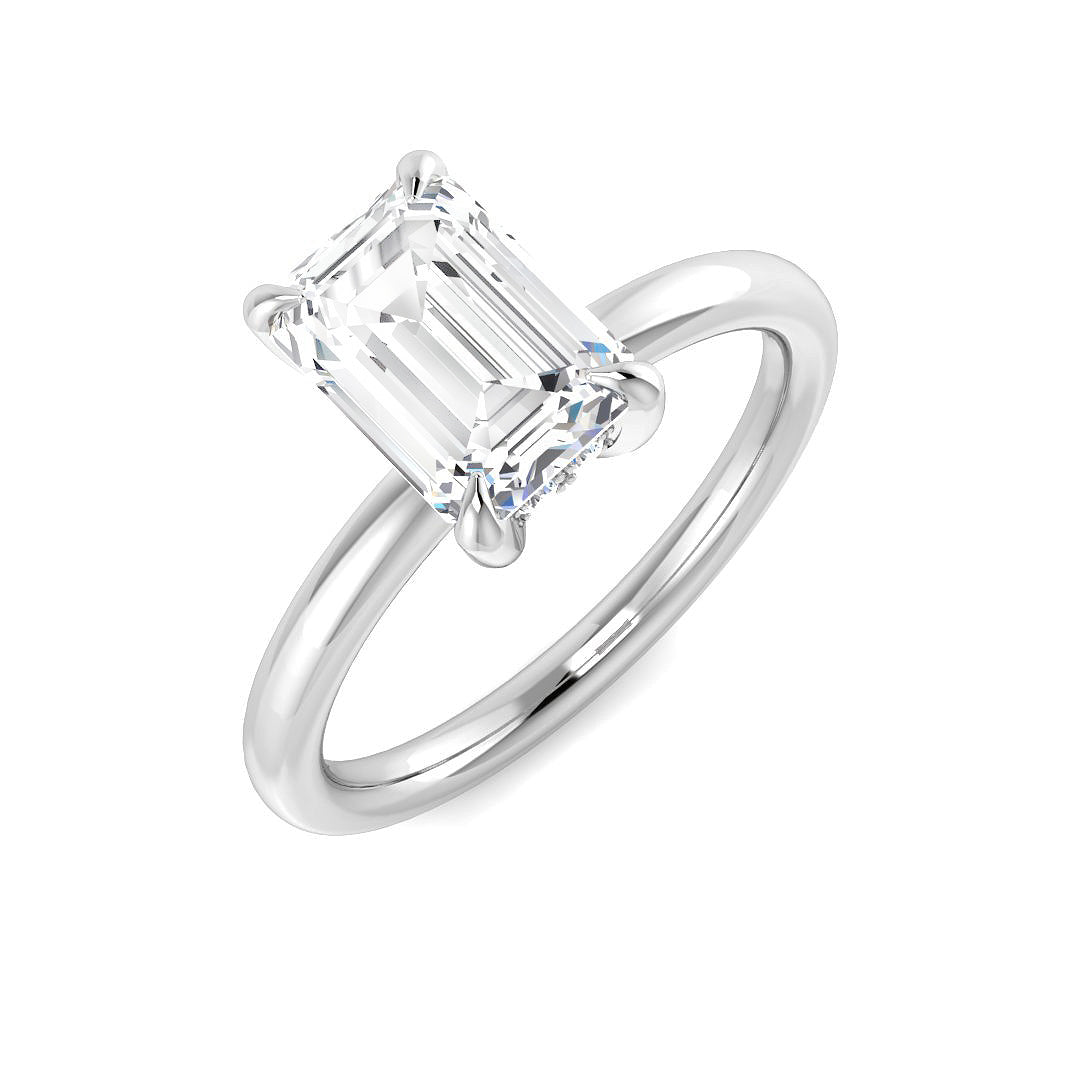 Platinum 2.16ct E VS2 Laboratory Grown CVD Ring