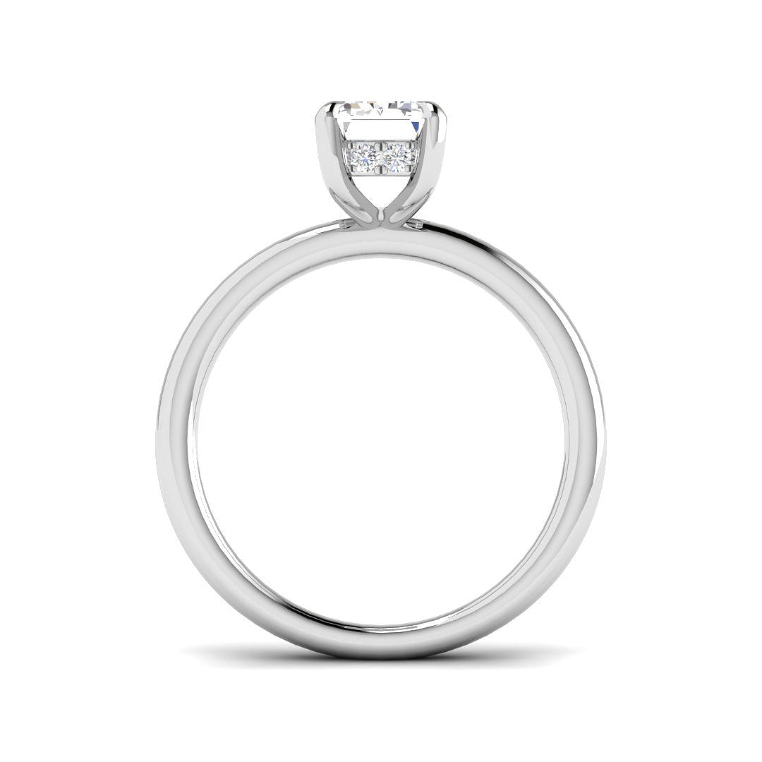 Platinum 2.14ct D VS2 Laboratory Grown CVD Ring