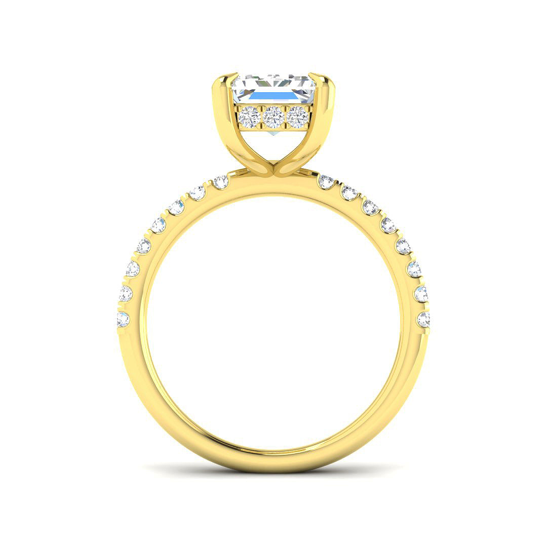 9ct Yellow Gold 4.52ct E VS2 Laboratory Grown CVD Ring