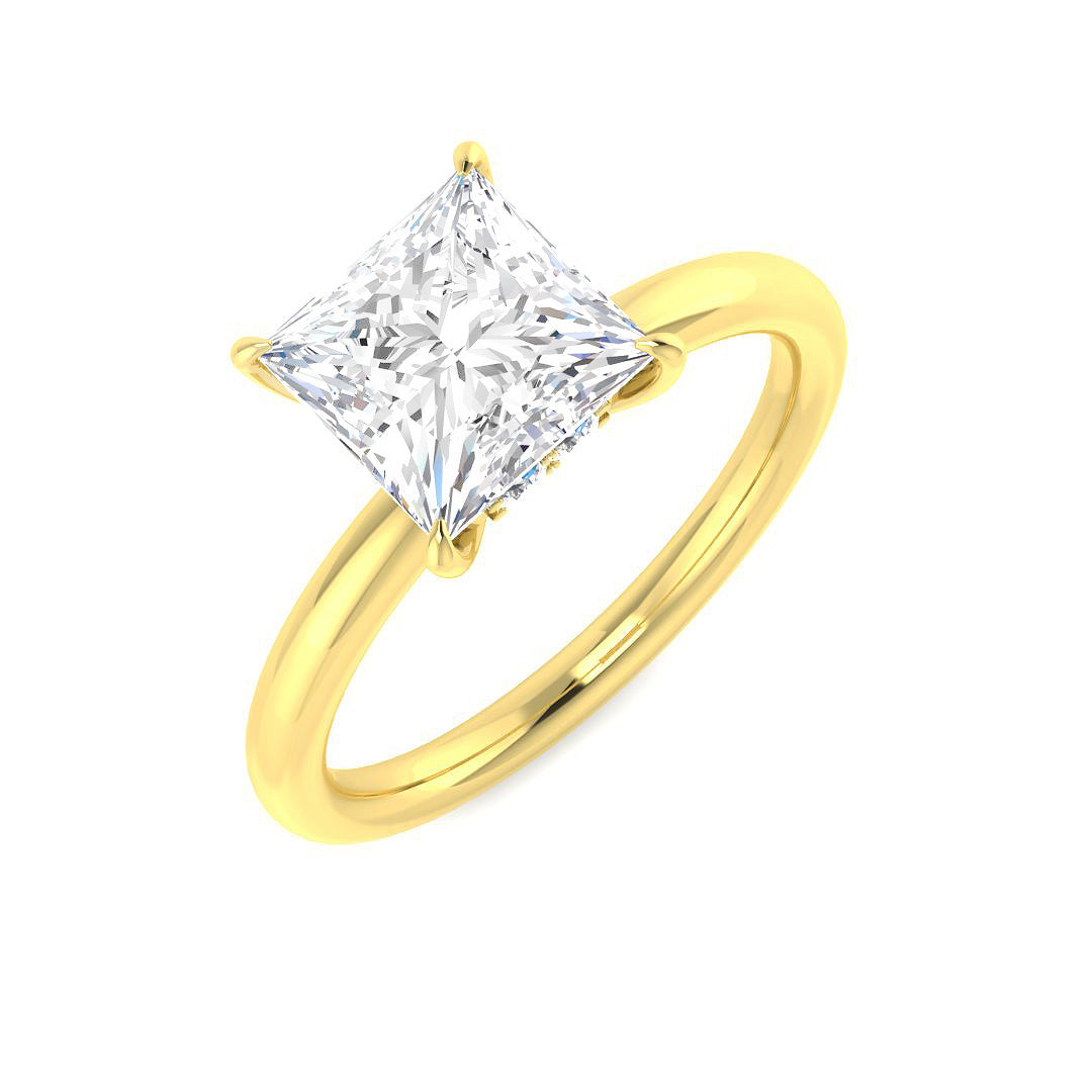 18ct Yellow Gold 2.11ct E VS2 Laboratory Grown CVD Ring