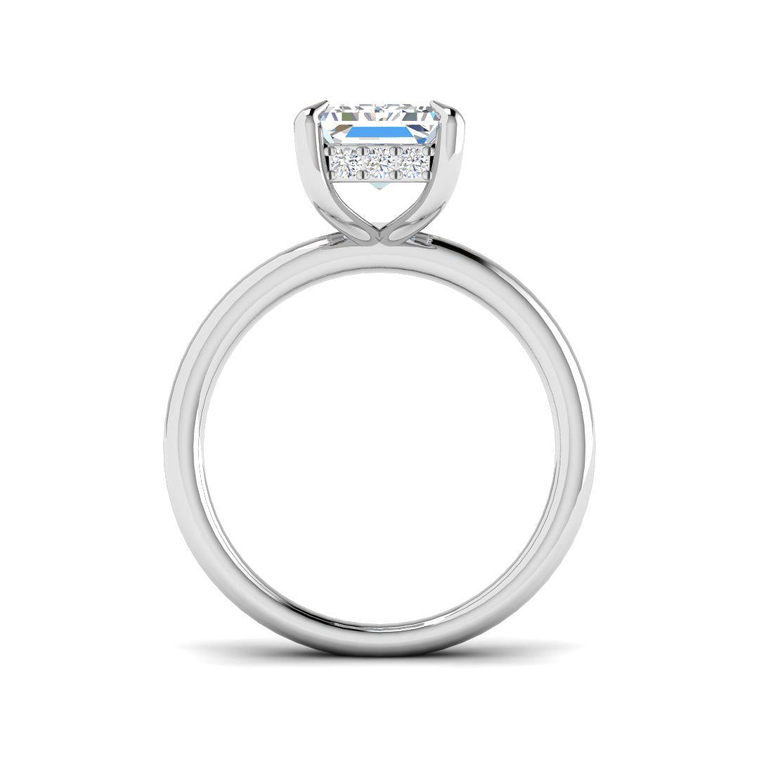 9ct White Gold 4.25ct E VS2 Laboratory Grown CVD Ring