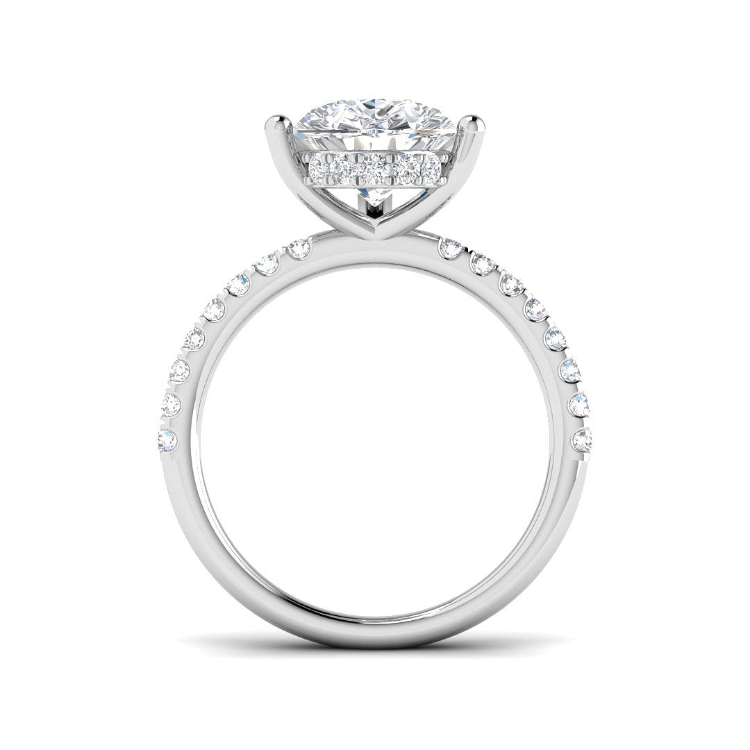 9ct White Gold 4.50ct E VS2 Laboratory Grown CVD Ring