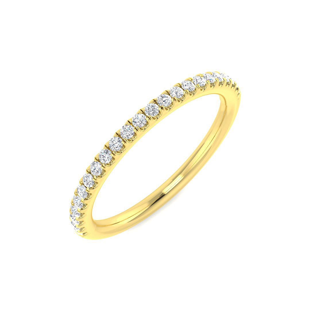 18ct Yellow Gold 0.23ct Laboratory Grown CVD Ring