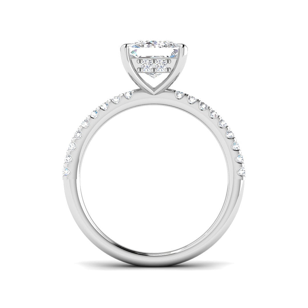 9ct White Gold 2.32ct E VS2 Laboratory Grown CVD Ring