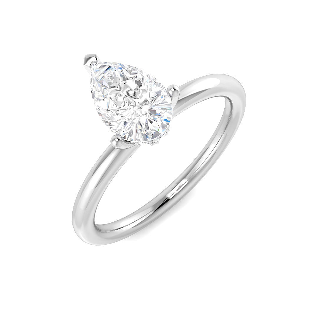 Platinum 1.11ct E VS2 Laboratory Grown CVD Ring