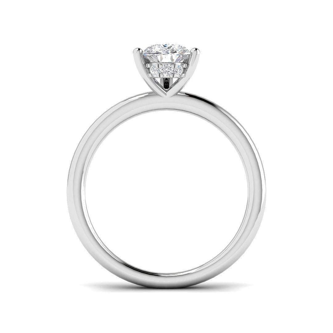 Platinum 1.11ct E VS2 Laboratory Grown CVD Ring