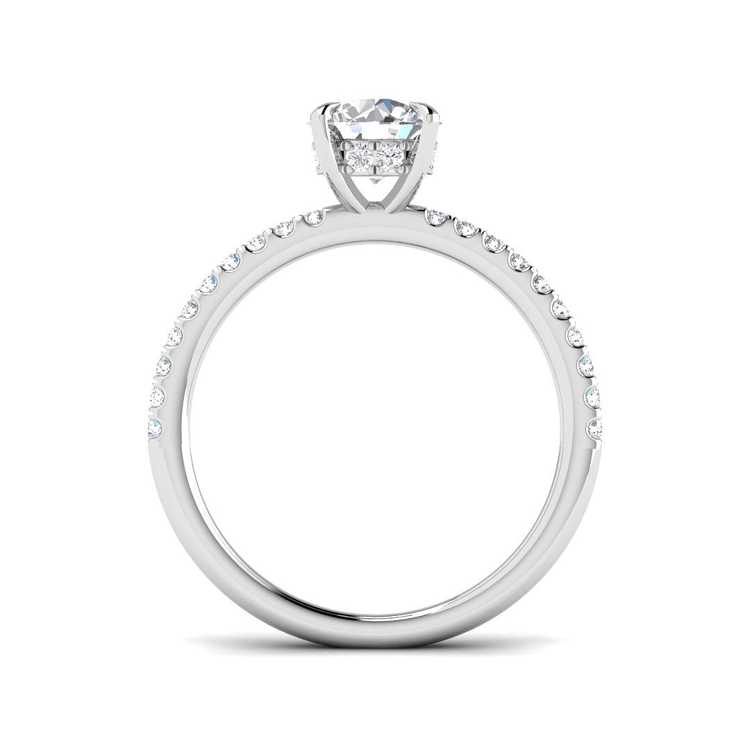 Platinum 1.29ct E VVS2 Laboratory Grown CVD Ring