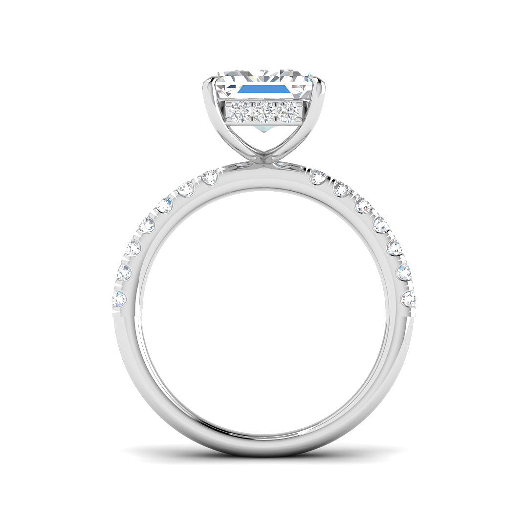 9ct White Gold 5.55ct D VS2 Laboratory Grown CVD Ring