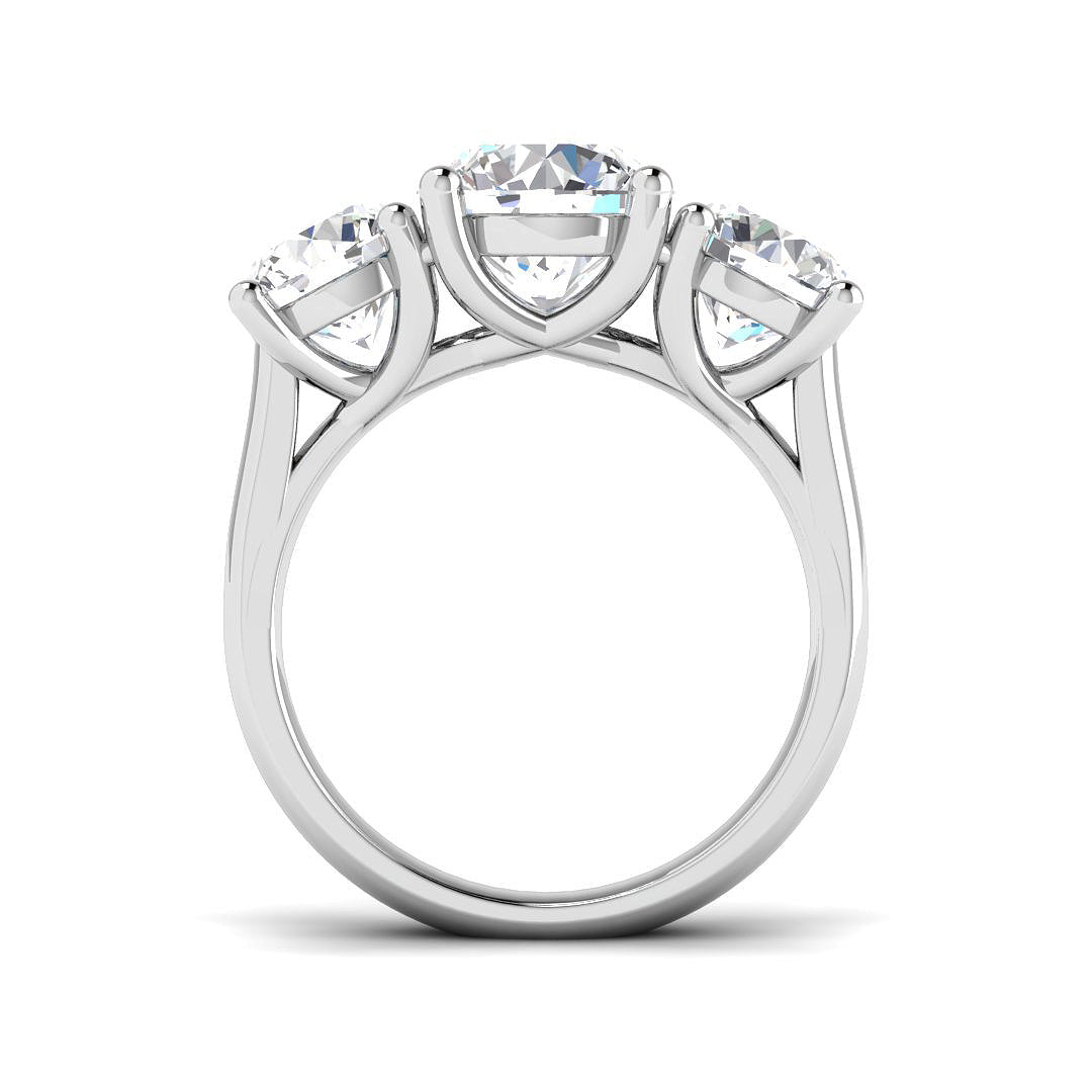 Platinum 5.02ct D VS1 Laboratory Grown CVD Ring