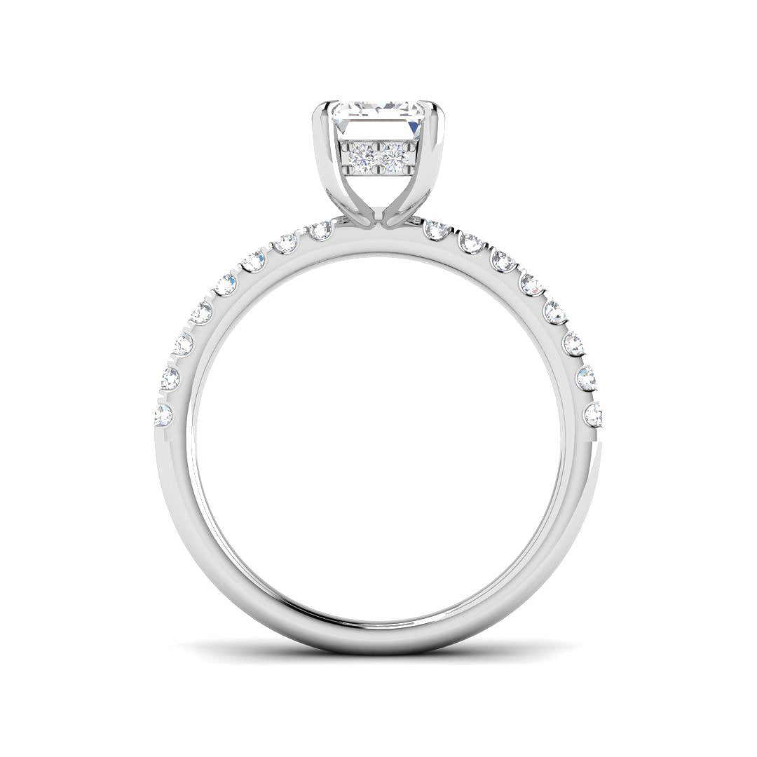 Platinum 2.41ct F VS1 Laboratory Grown CVD Ring