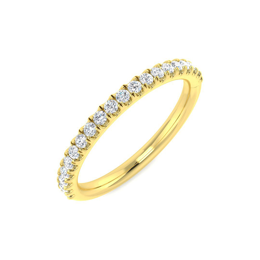 9ct Yellow Gold 0.27ct Laboratory Grown CVD Ring