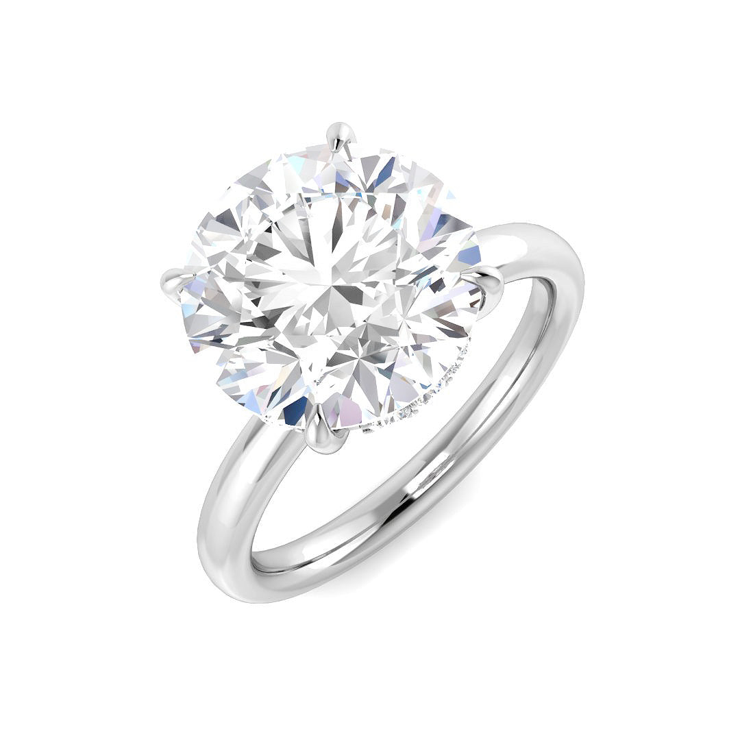 9ct White Gold 5.18ct E VS1 Laboratory Grown CVD Ring
