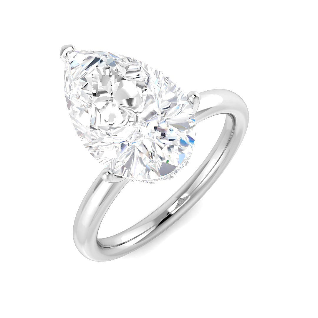 Platinum 4.23ct E VS2 Laboratory Grown CVD Ring