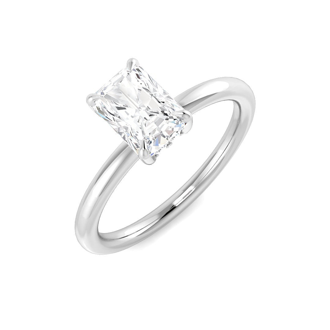 Platinum 1.12ct D VS2 Laboratory Grown CVD Ring