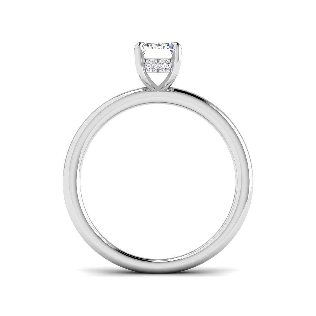 Platinum 1.12ct E VS2 Laboratory Grown CVD Ring