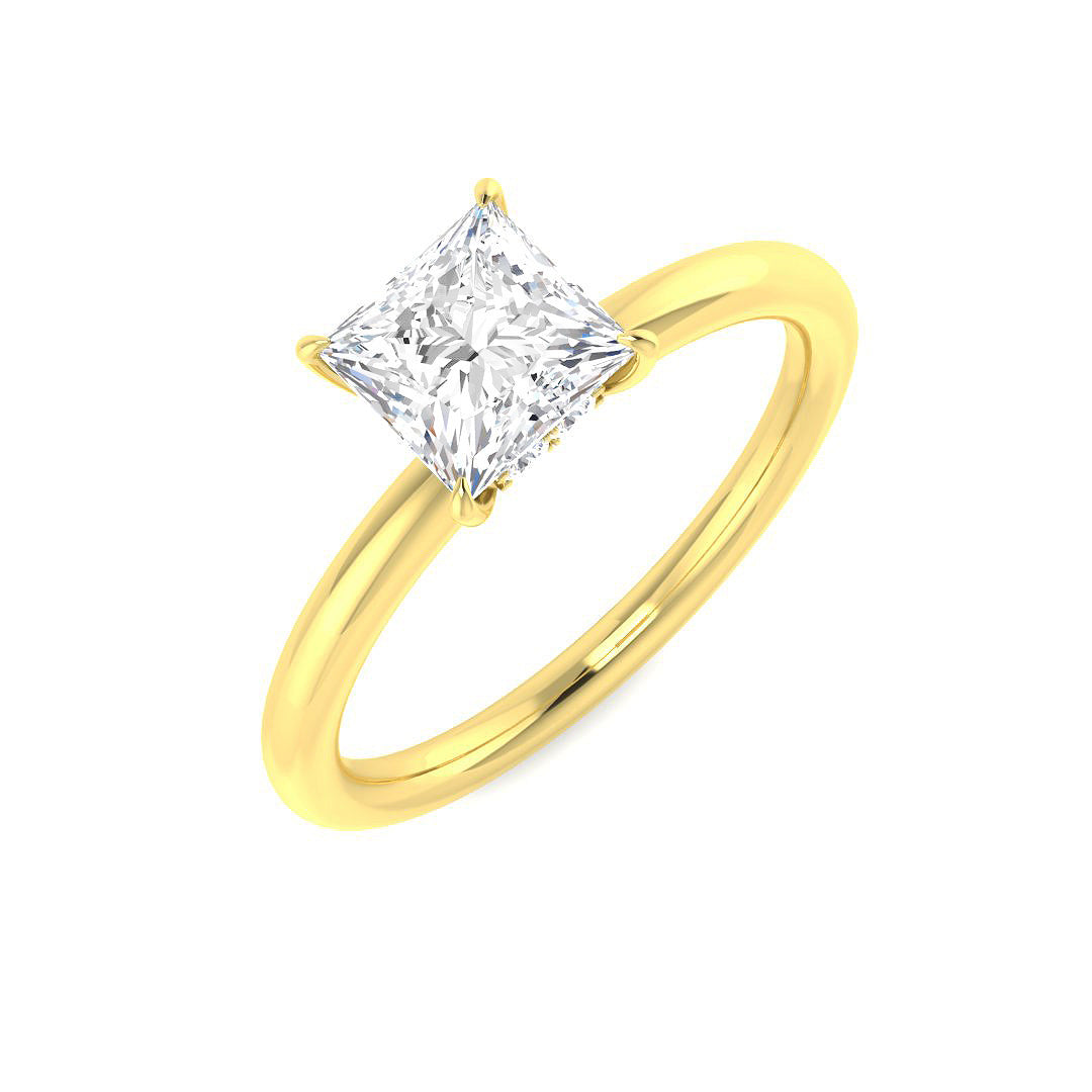 18ct Yellow Gold 1.08ct E VS2 Laboratory Grown CVD Ring