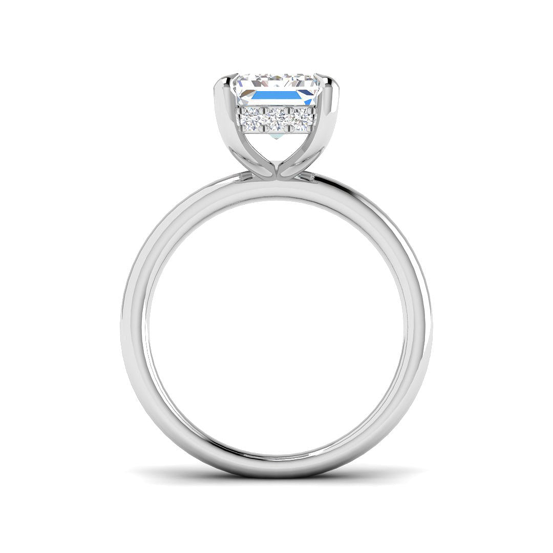 9ct White Gold 5.25ct D VS2 Laboratory Grown CVD Ring