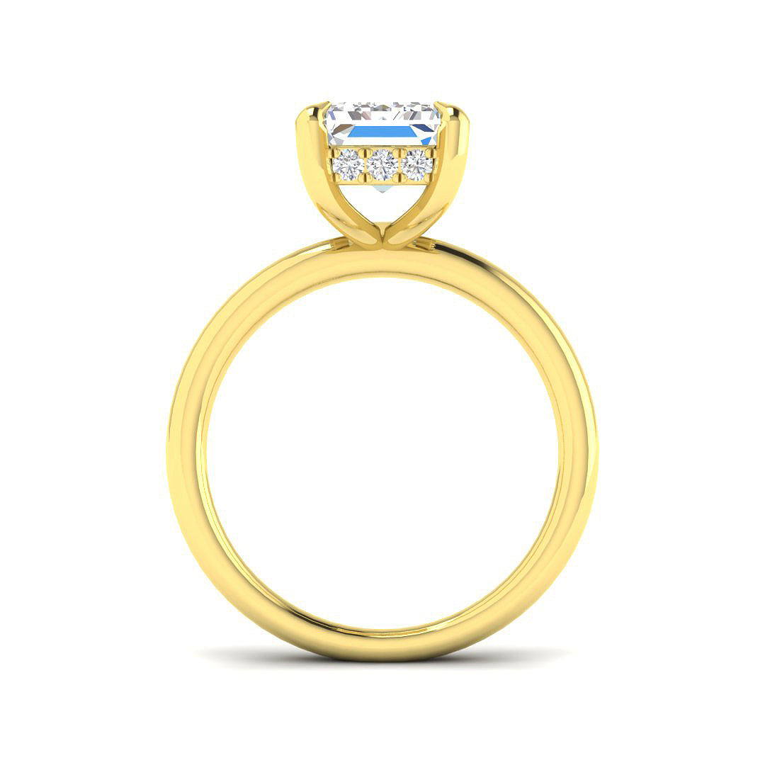 9ct Yellow Gold 5.25ct E VS2 Laboratory Grown CVD Ring