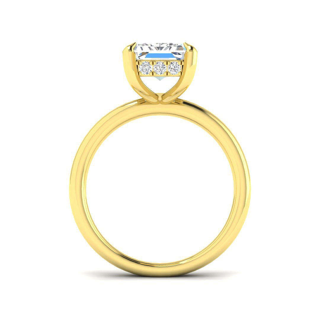 9ct Yellow Gold 5.24ct E VS2 Laboratory Grown CVD Ring