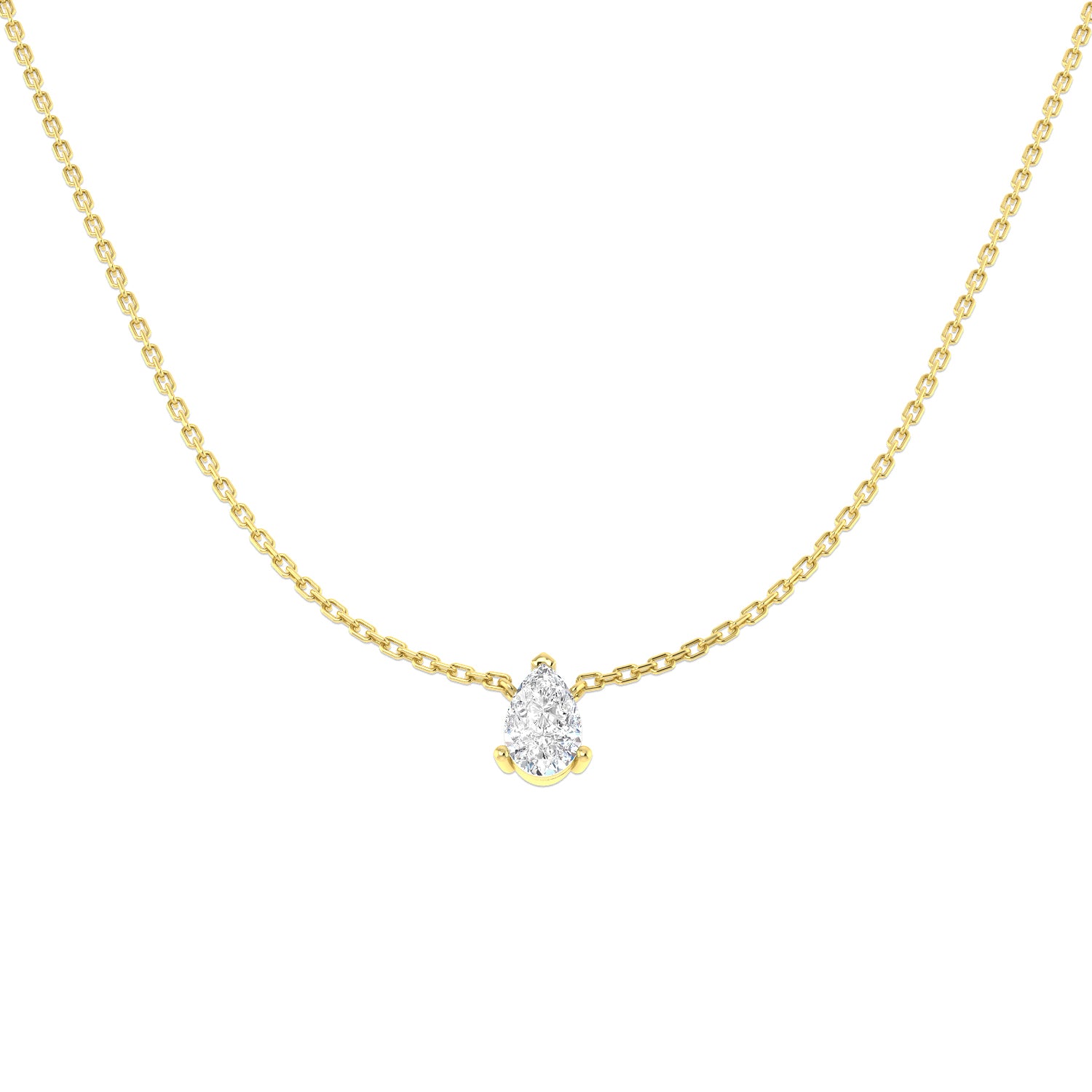 9ct Yellow Gold 0.53ct Laboratory Grown CVD Necklace