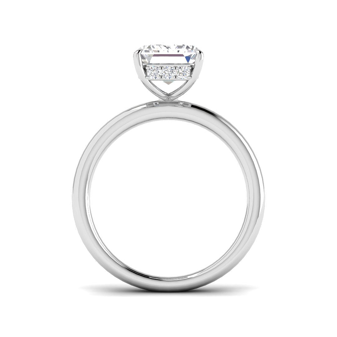 Platinum 4.22ct E VS2 Laboratory Grown CVD Ring