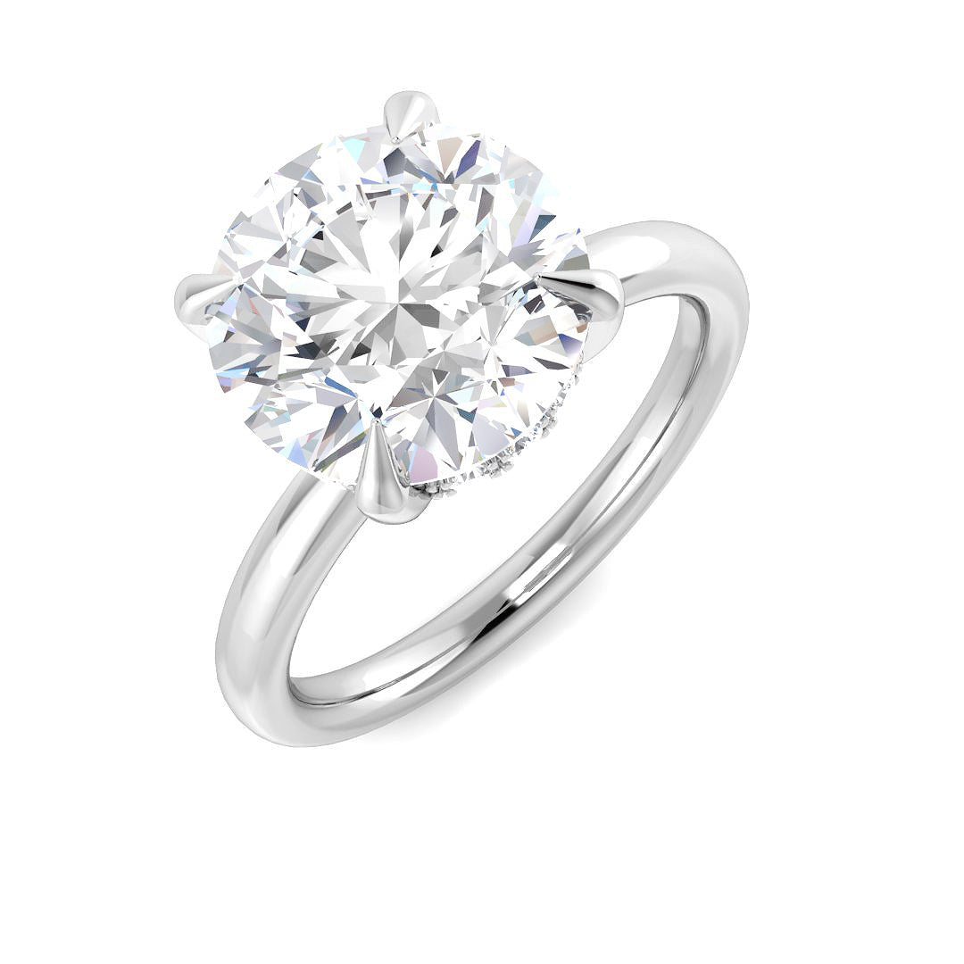 Platinum 4.18ct E VS1 Laboratory Grown CVD Ring
