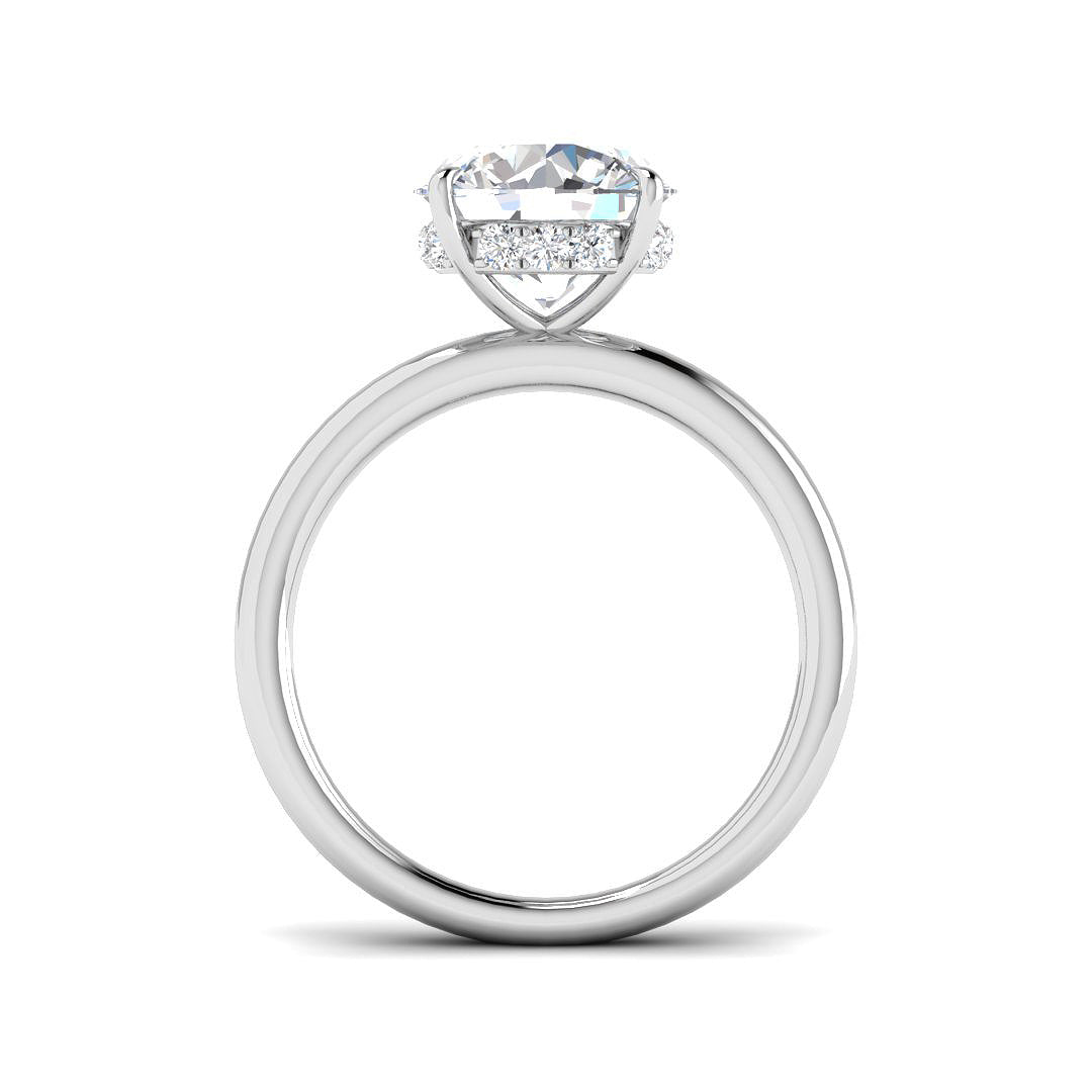 Platinum 3.15ct E VS1 Laboratory Grown CVD Ring