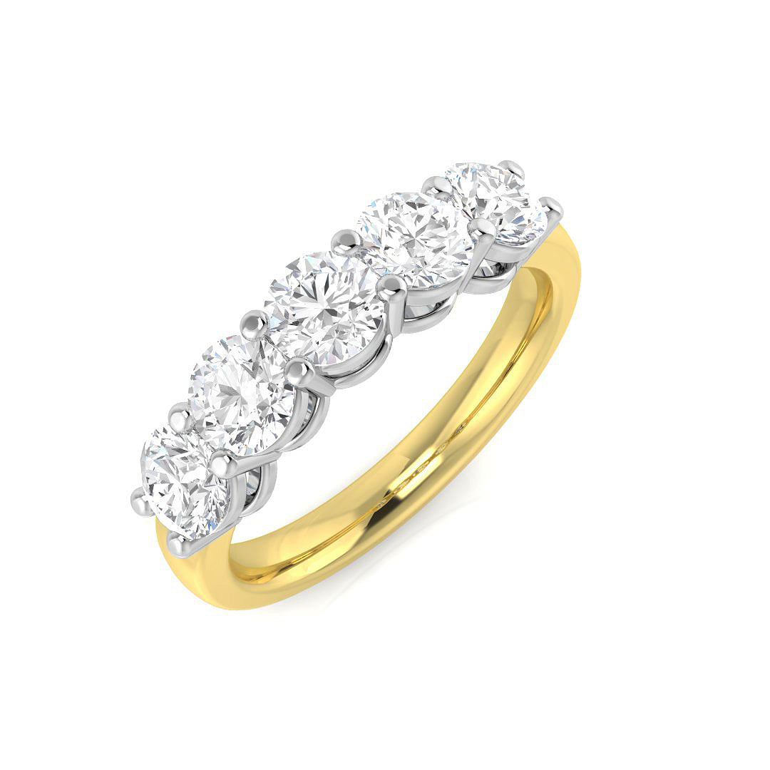 18ct Two-Tone Gold 1.58ct G VS2 Diamond Ring
