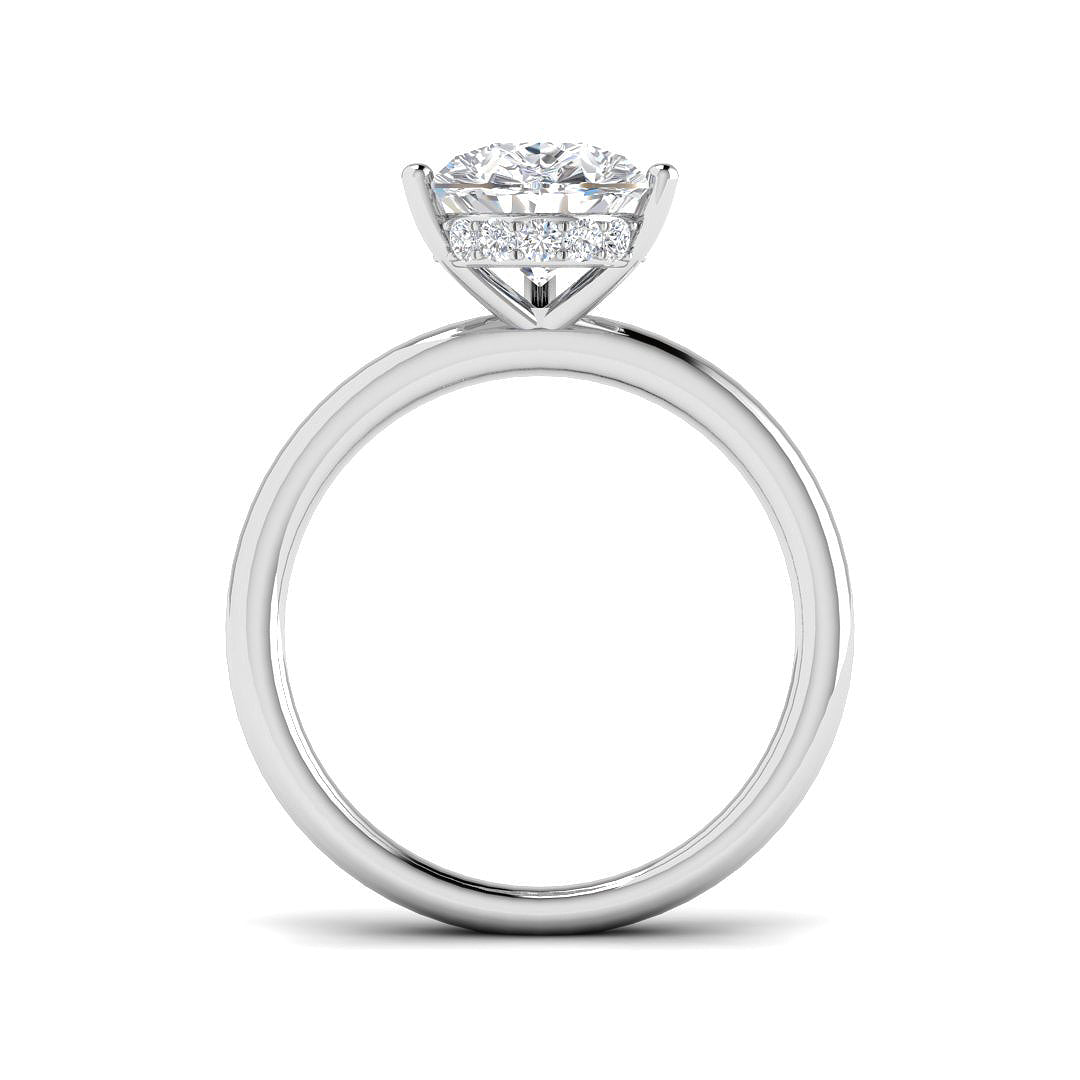 Platinum 3.21ct E VS2 Laboratory Grown CVD Ring