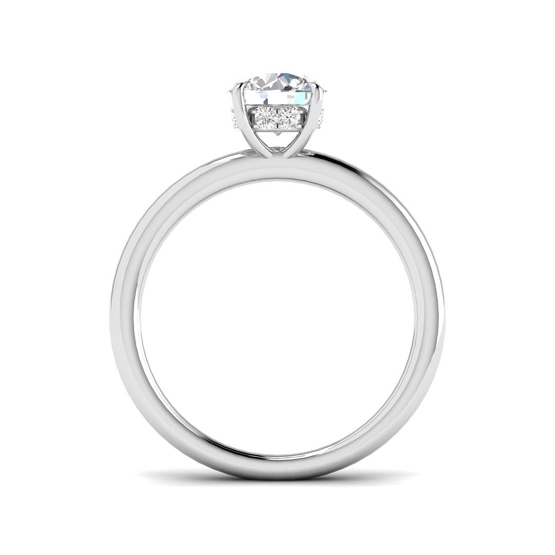 Platinum 1.08ct E VVS2 Laboratory Grown CVD Ring