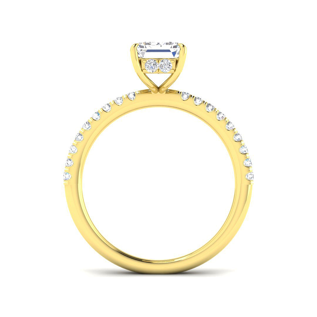 9ct Yellow Gold 2.37ct D VS1 Laboratory Grown CVD Ring
