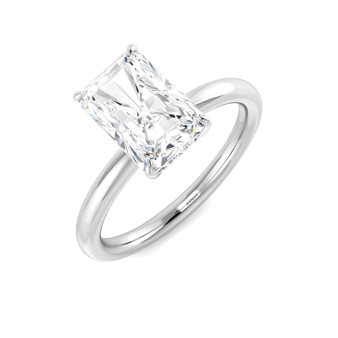 9ct White Gold 2.15ct E VVS2 Laboratory Grown CVD Ring