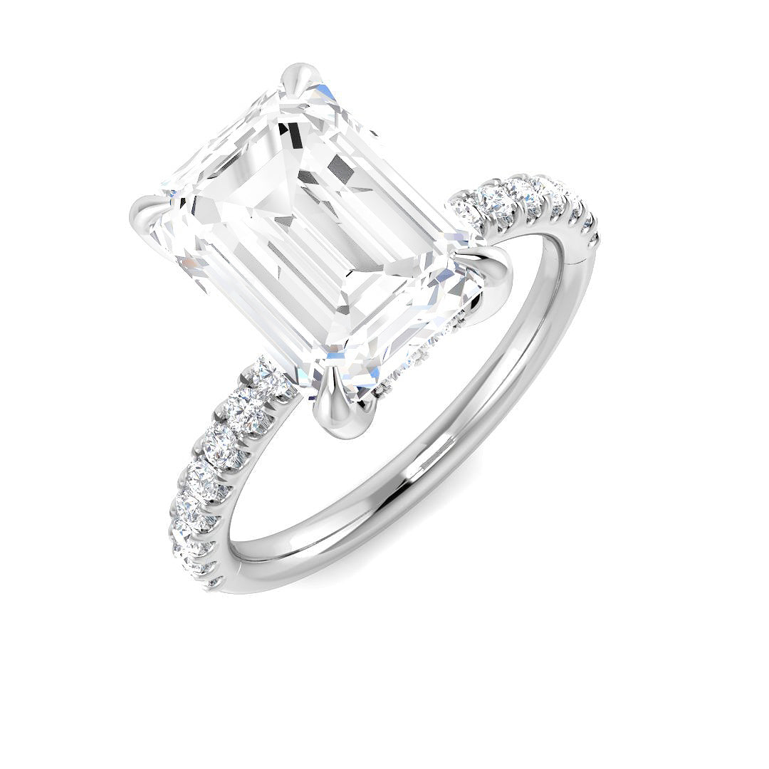 Platinum 4.47ct E VS2 Laboratory Grown CVD Ring