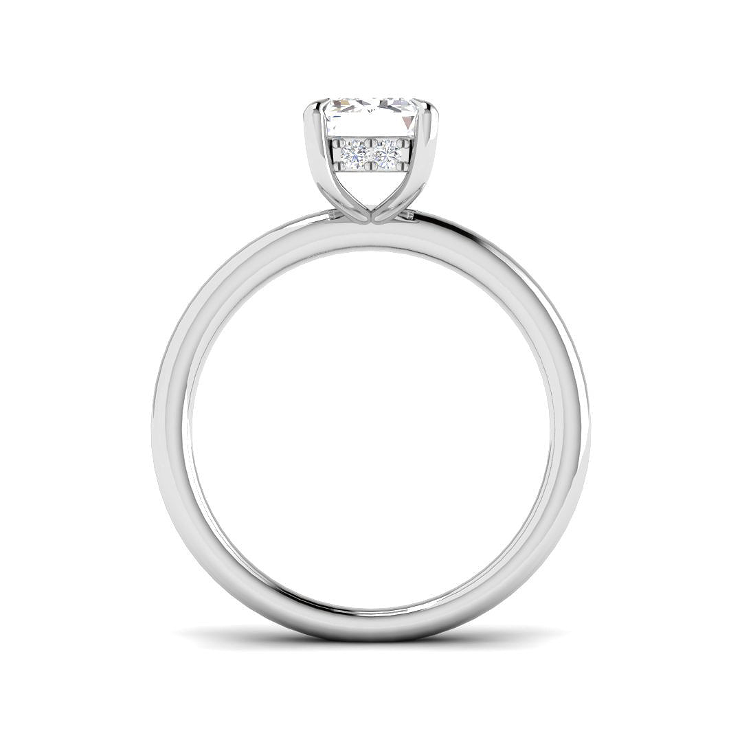 Platinum 2.14ct E VS1 Laboratory Grown CVD Ring