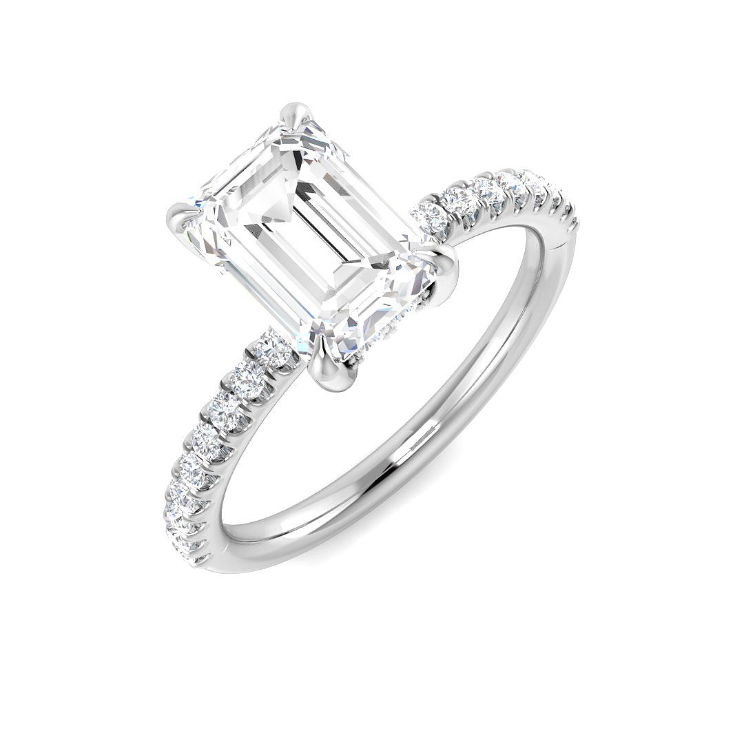 Platinum 2.32ct E VS1 Laboratory Grown CVD Ring
