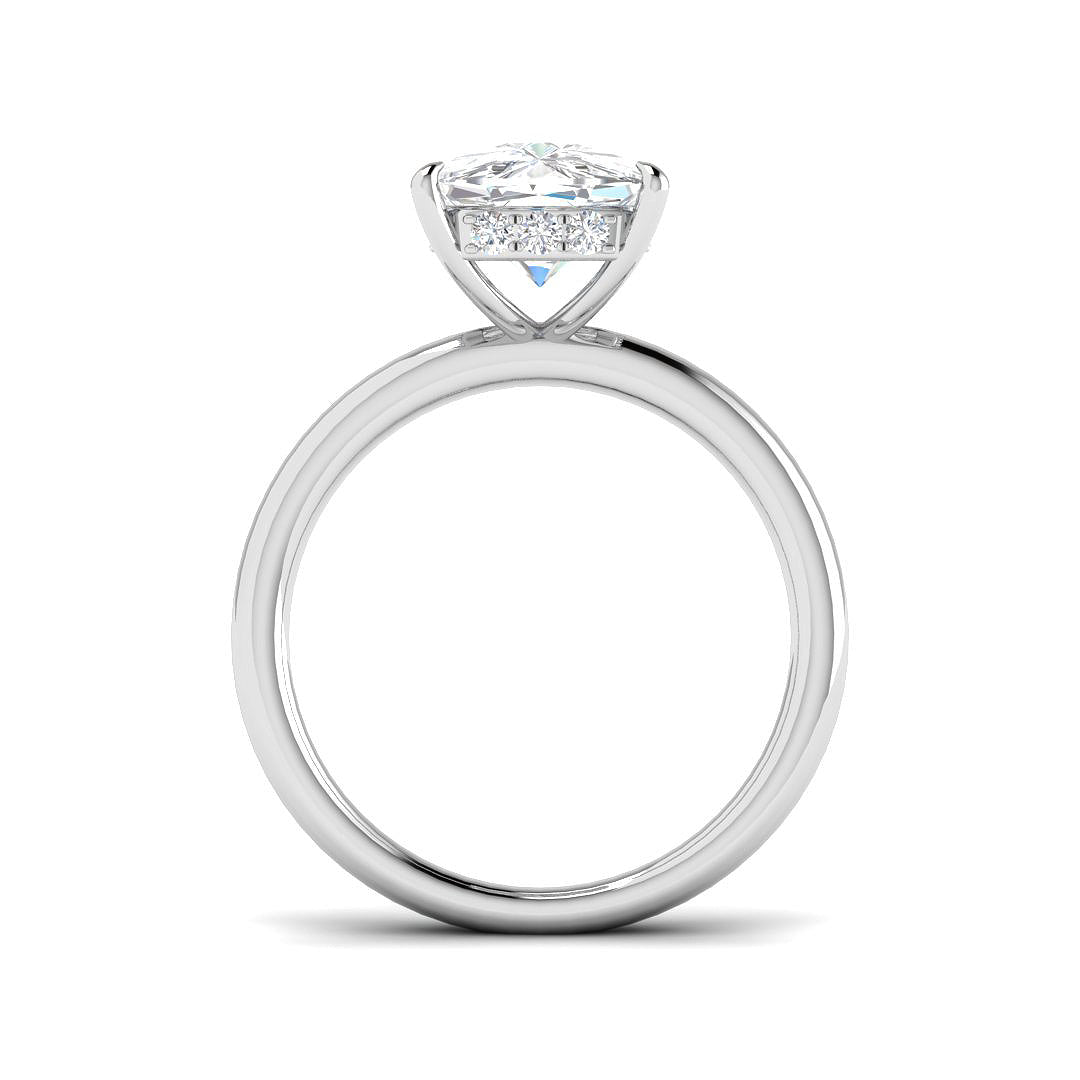 Platinum 4.23ct E VVS2 Laboratory Grown CVD Ring