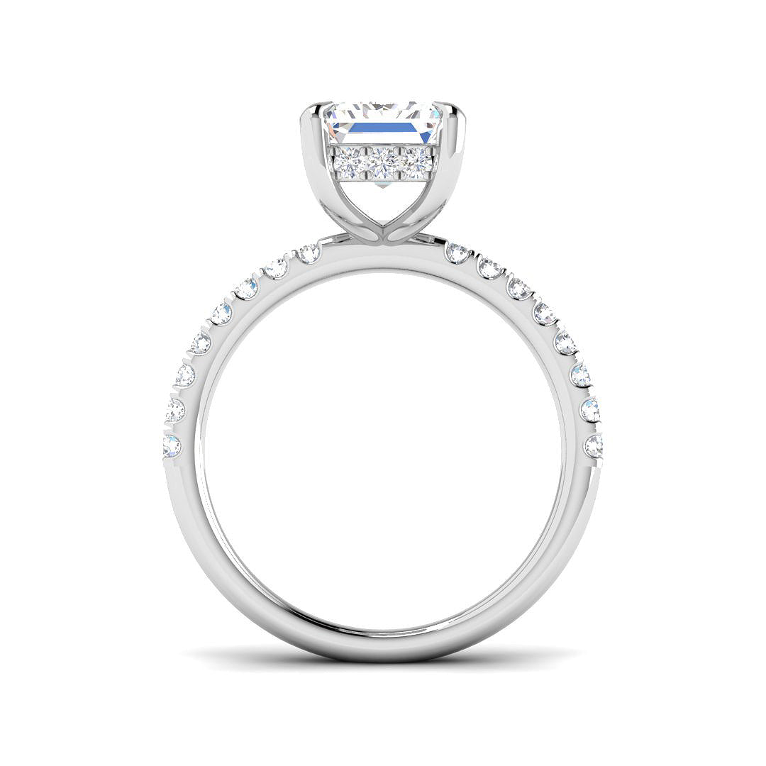 9ct White Gold 4.50ct E VS2 Laboratory Grown CVD Ring