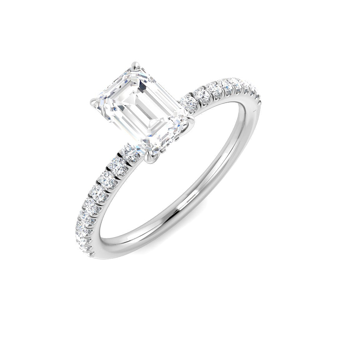 9ct White Gold 1.25ct D VS2 Laboratory Grown CVD Ring