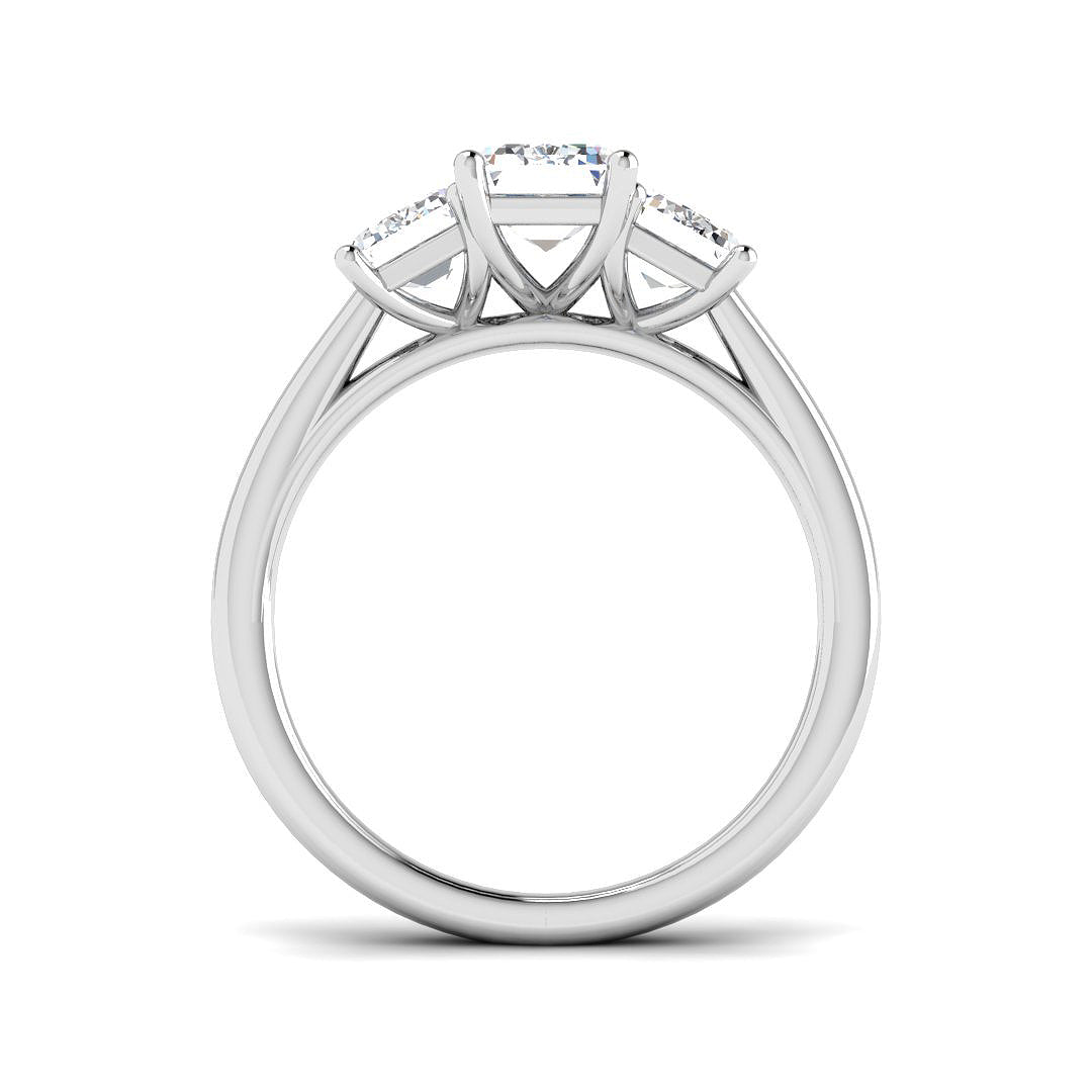 9ct White Gold 2.84ct D VS1 Laboratory Grown CVD Ring
