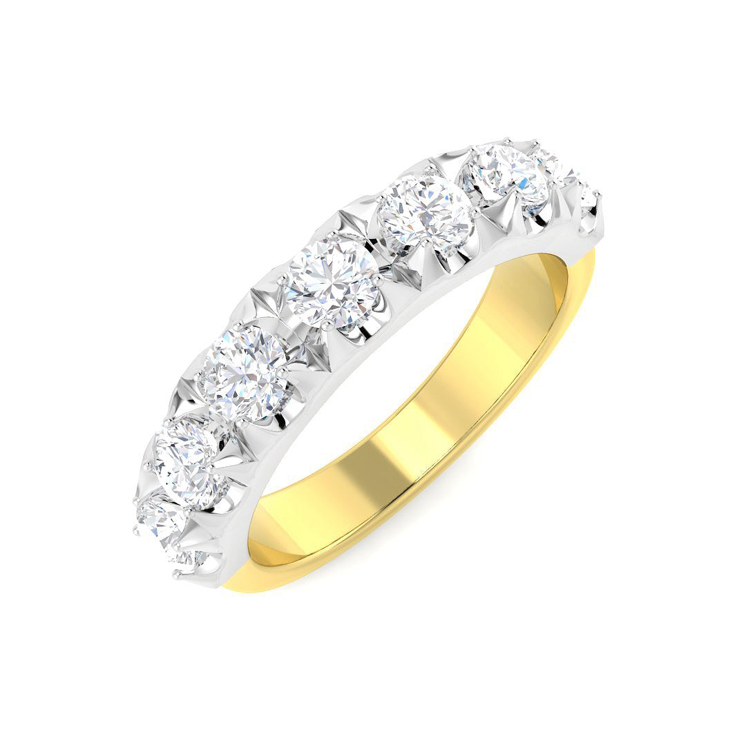 18ct Two-Tone Gold 0.83ct G SI2 Diamond Ring